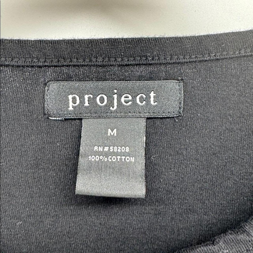 Project Happy Halloween Embroidered Black Long-sleeve Tee Size M - Picture 5 of 8